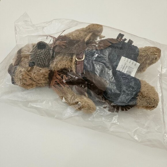 NEW Terry's Village Cowboy Brown Teddy Bear Plush 11" Stuffed Animal Toy - Picture 5 of 8